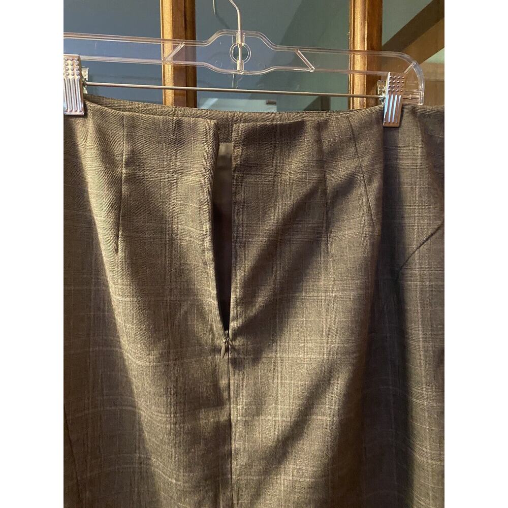 Ann Taylor Skirt Womens 14 Gray Pencil Pleated Career Grey Ladies Classic - Picture 3 of 6